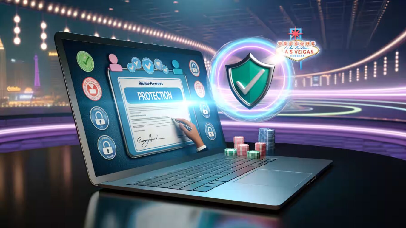 Ein Spieler überprüft die Lizenz und Sicherheitsmerkmale eines sicheren Online-Casinos.|Eine Übersicht über die wichtigsten Sicherheitsmaßnahmen in sicheren Online-Casinos.|Ein Spieler prüft die Sicherheit eines Online-Casinos
